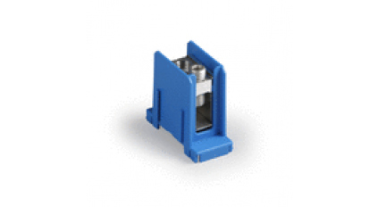 Клеммная колодка ENSTO KE87.1B, Винтовая, сечение провода 25-50 мм2, ток 215 A, Синий фото 1