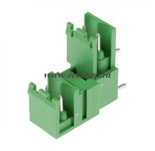 Клеммная колодка DINKLE 2EEHDR-04Р, 4 контакта, сечение провода - мм2, ток 18 A, Зеленый