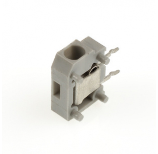 Клеммная колодка DINKLE 144R, Пружинная, 1 контакт, сечение провода - мм2, ток 24 A, Серый