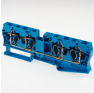 Клеммная колодка DINKLE AK6-TR-BL, Пружинная, сечение провода 0.5-6 мм2, ток 41 A, Синий фото 2