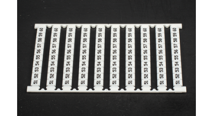 Маркер для клеммников DIN DINKLE TM07W-FH06 фото 1