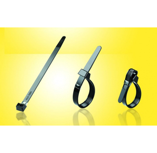 Стяжки многоразовые пластиковые, AVC ALR-200H-B (100шт)