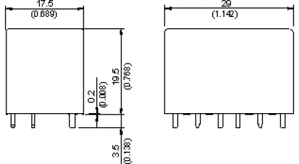 Реле SONG CHUAN 861T-2A-C 12VDC фото 3