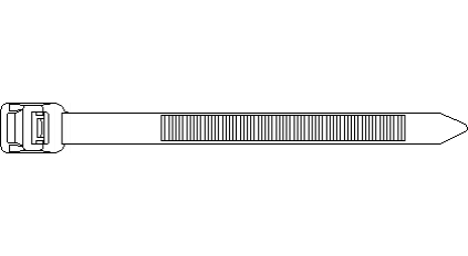 Стяжки многоразовые пластиковые, AVC ALR-415EH-B (100шт) фото 4