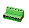 Клеммная колодка DINKLE 2ESH-02P, Винтовая, 2 контакта, сечение провода 0.25-2.5 мм2, ток 12 A, Зеленый фото 6