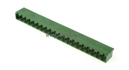 Клеммная колодка DINKLE 5EHDVC-20P, 20 контактов, сечение провода - мм2, ток 18 A, Зеленый фото 1