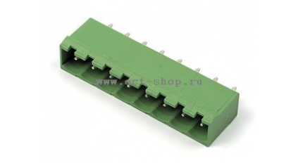 Клеммная колодка DINKLE 5EHDVC-08P, 8 контактов, сечение провода - мм2, ток 18 A, Зеленый фото 1