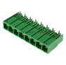 Клеммная колодка DINKLE ECH116R-08P, 8 контактов, сечение провода - мм2, ток 76 A, Зеленый фото 2