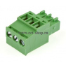 Клеммная колодка DINKLE EC350R-03P, Винтовая, 3 контакта, сечение провода 0.2-1.5 мм2, ток 14 A, Зеленый фото 3