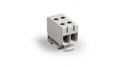 Клеммная колодка ENSTO KE66R, сечение провода 2.5-50 мм2, ток 160 A, Серый фото 1